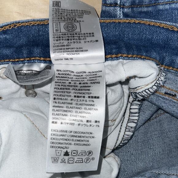 Levi’s Mens 31x30 Jeans Blue 511 Slim Fit Denim Stretch Mid Rise - Picture 7 of 9